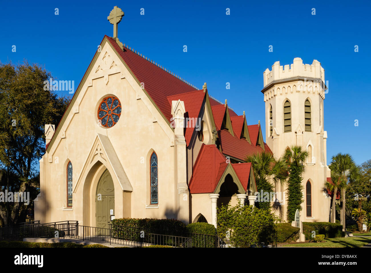 Storico San Pietro Chiesa Episcopale in Fernandina Beach in Amelia Island in Florida Foto Stock