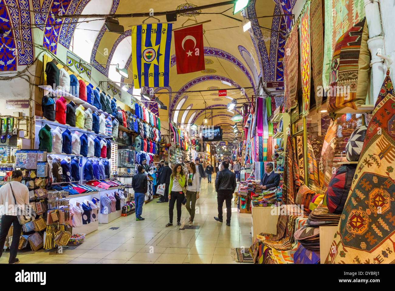 Il Grand Bazaar (Kapaliçarsi), Istanbul, Turchia Foto Stock