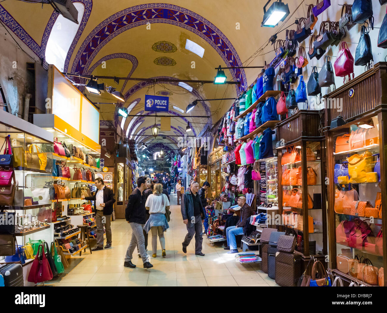 Il Grand Bazaar (Kapaliçarsi), Istanbul, Turchia Foto Stock