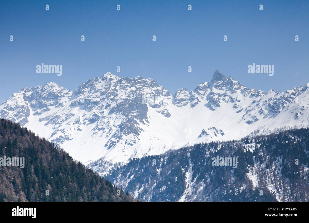 Cime innevate Foto Stock