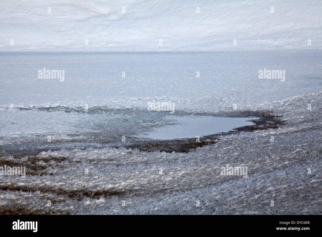 Snow Melt Foto Stock