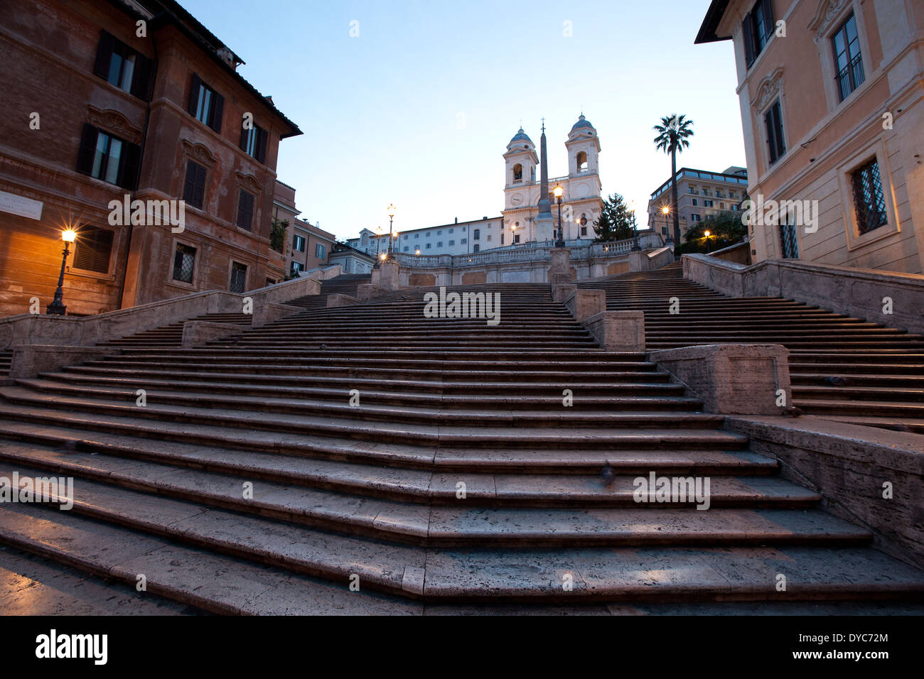 Scalinata di piazza di Spagna, Roma - Italia / la scalinata della Trinità dei Monti Foto Stock