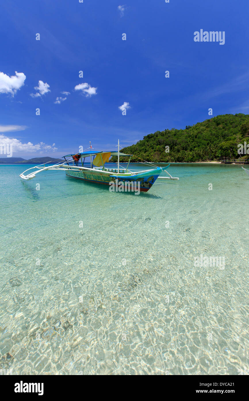 Filippine, Palawan Port Barton, Turtle Bay Foto Stock