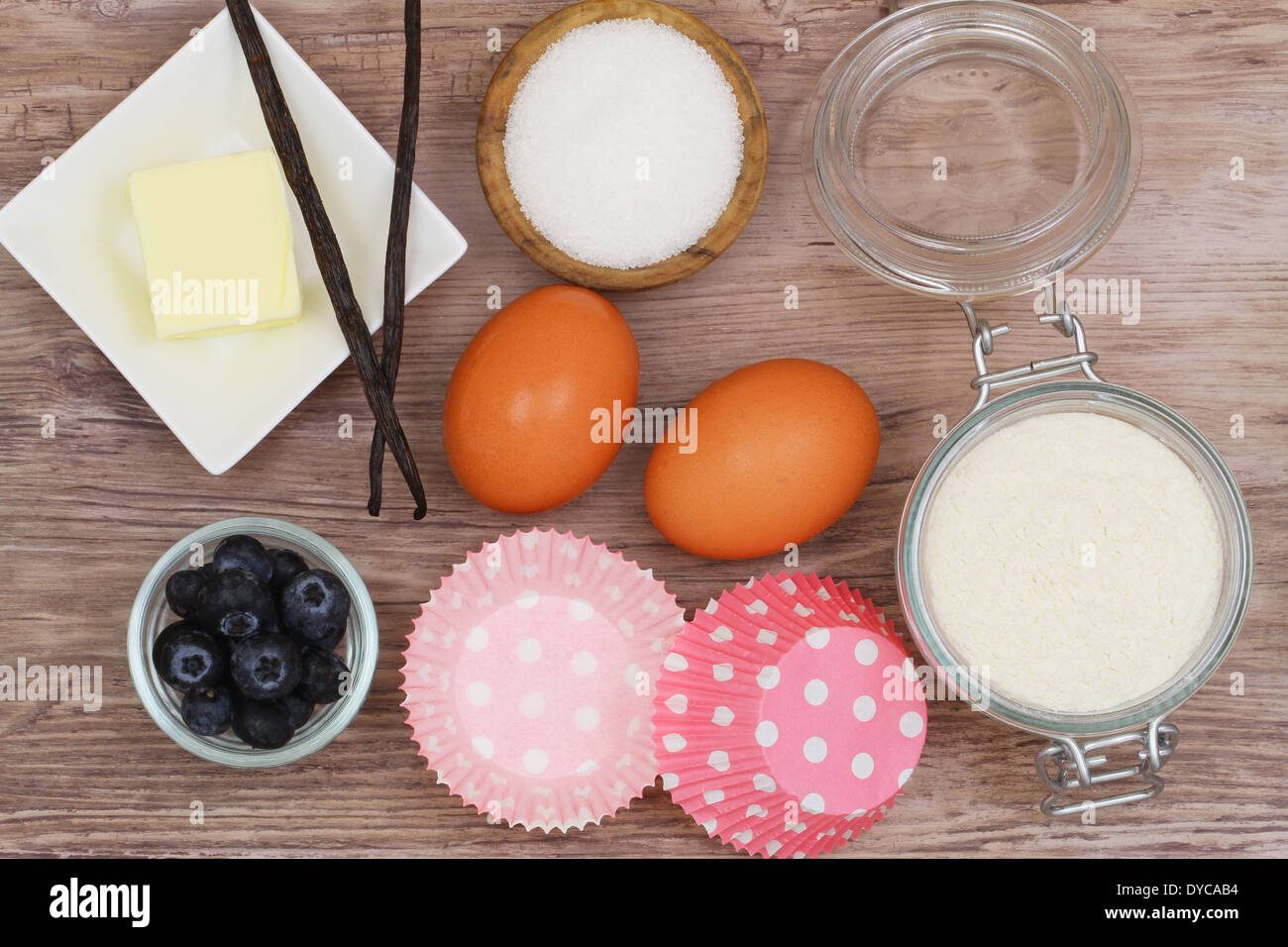 La cottura Ingredienti Foto Stock