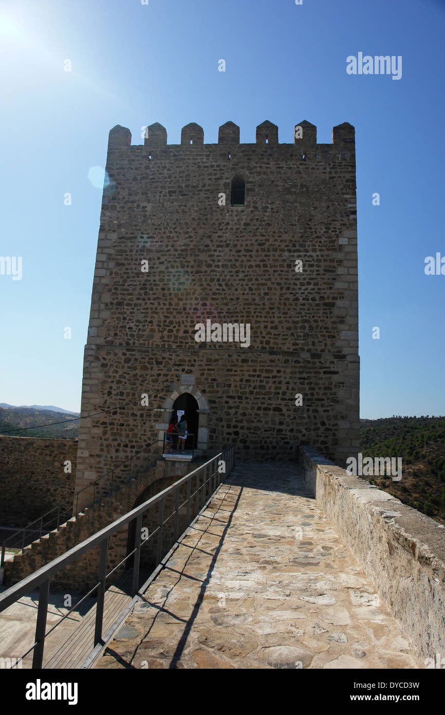 Torre de Menagem em Mertola, Vila de Mertola, Alentejo, Portogallo Foto Stock