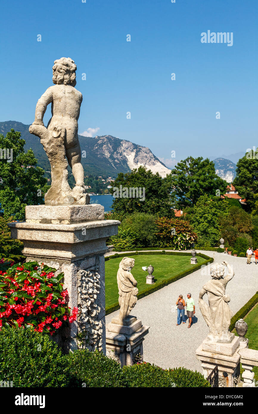 Isola Bella sul Lago Maggiore, Lombardia, Italia Foto Stock