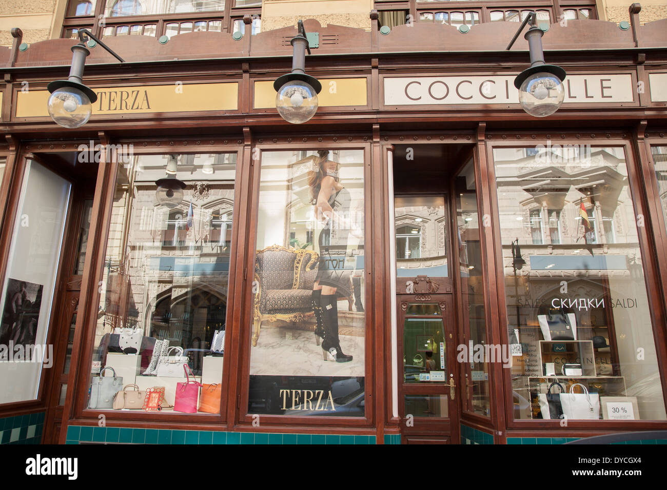 Coccinelle negozio di moda, Praga, Repubblica Ceca, Europa Foto stock -  Alamy