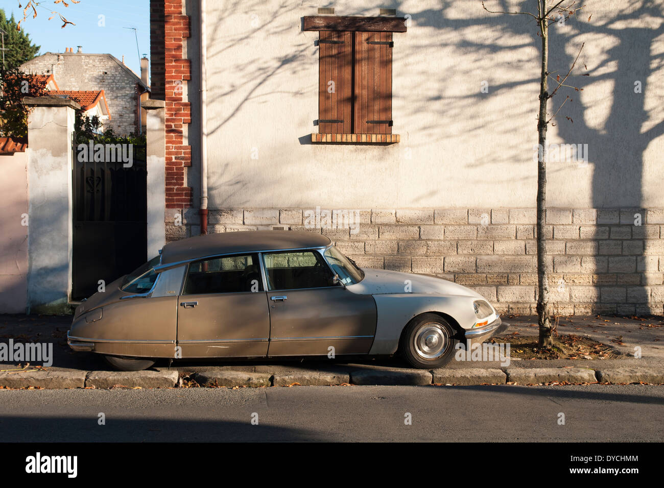 Brown citroën ds Foto Stock