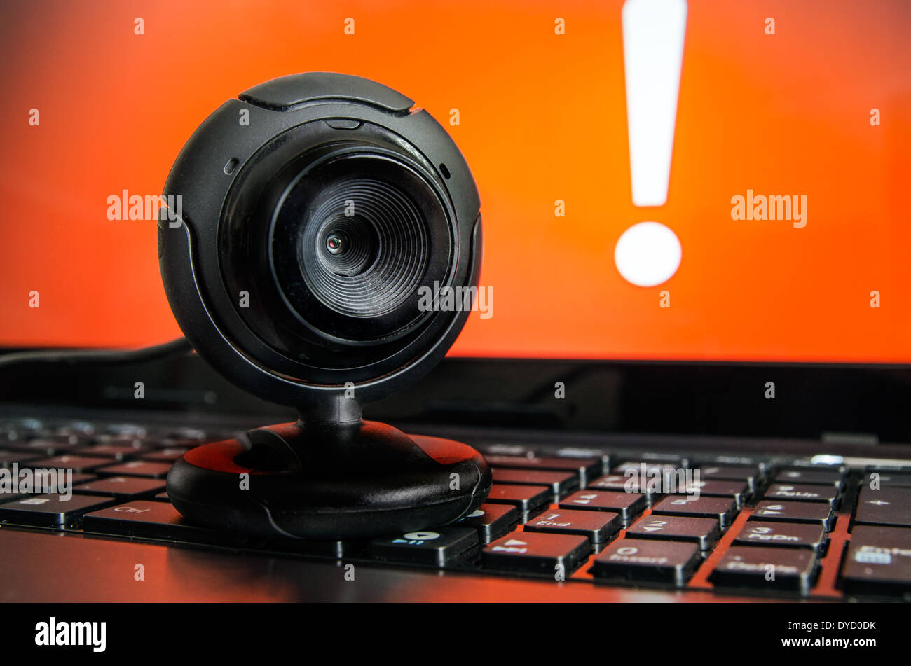 Web telecamera di sorveglianza. Lo spionaggio e la sicurezza su Internet Foto Stock