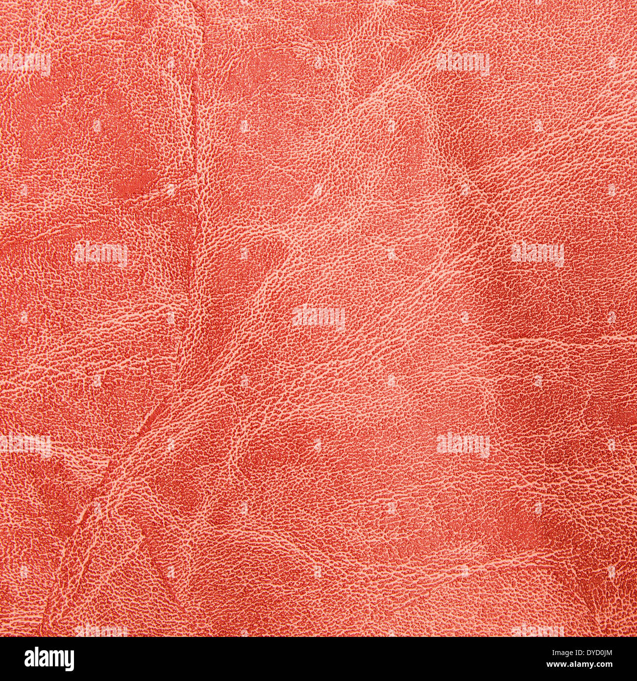 Di colore rosso in pelle usurati sfondo texture Foto Stock
