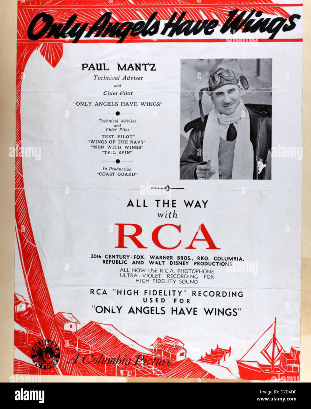 L'AL-34B Paul Mantz album Photo 00012 presenta immagini di Paul Mantz, un noto pilota di film noto per il suo lavoro nei film dell'aviazione. I contributi di Mantz all'aviazione e al cinema sono ben documentati, con il suo coinvolgimento in vari progetti cinematografici, in particolare negli anni '1930 e '1940 Foto Stock