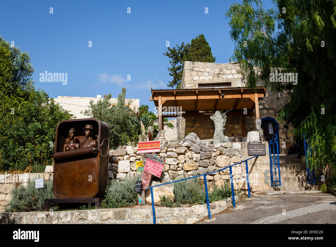 Il villaggio degli artisti di Ein Hod, Carmelo montagne, Israele Foto Stock