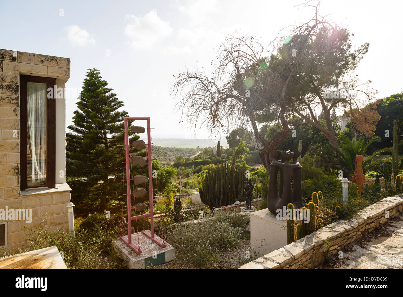 Il villaggio degli artisti di Ein Hod, Carmelo montagne, Israele Foto Stock