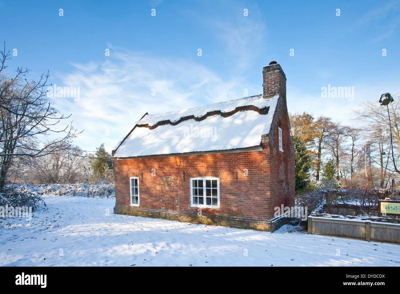 Toad Foro Cottage è un tradizionale marshmans cottage in Norfolk Broads. Foto Stock