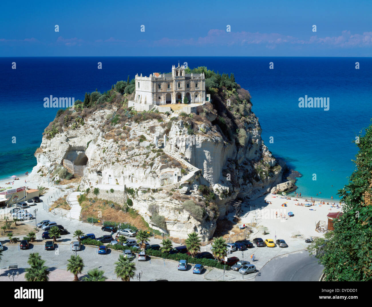 Santuario di Santa Maria dell' Isola di Tropea. Foto Stock