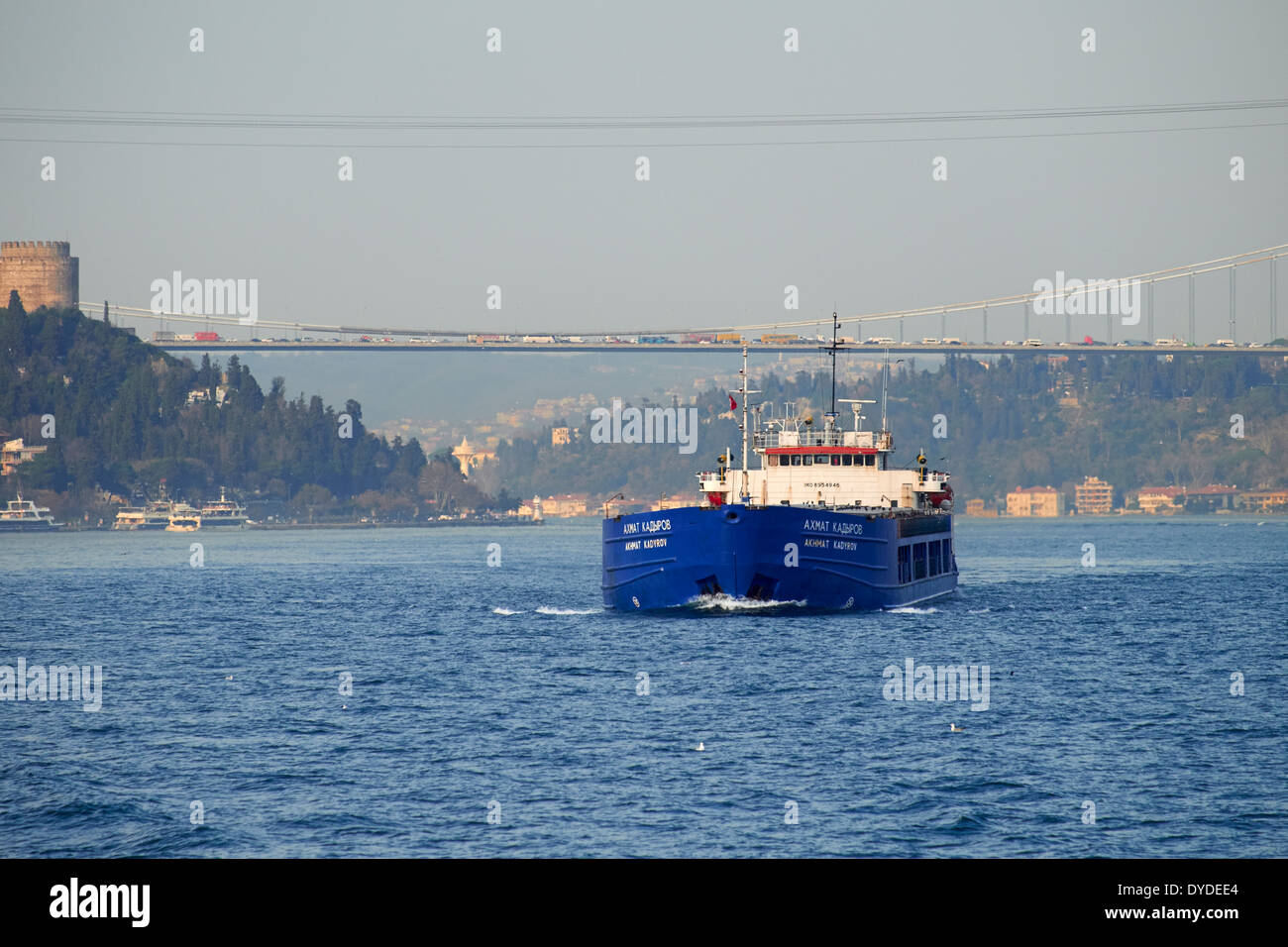 Spese di spedizione sul Bosforo, Istanbul, Turchia. Foto Stock
