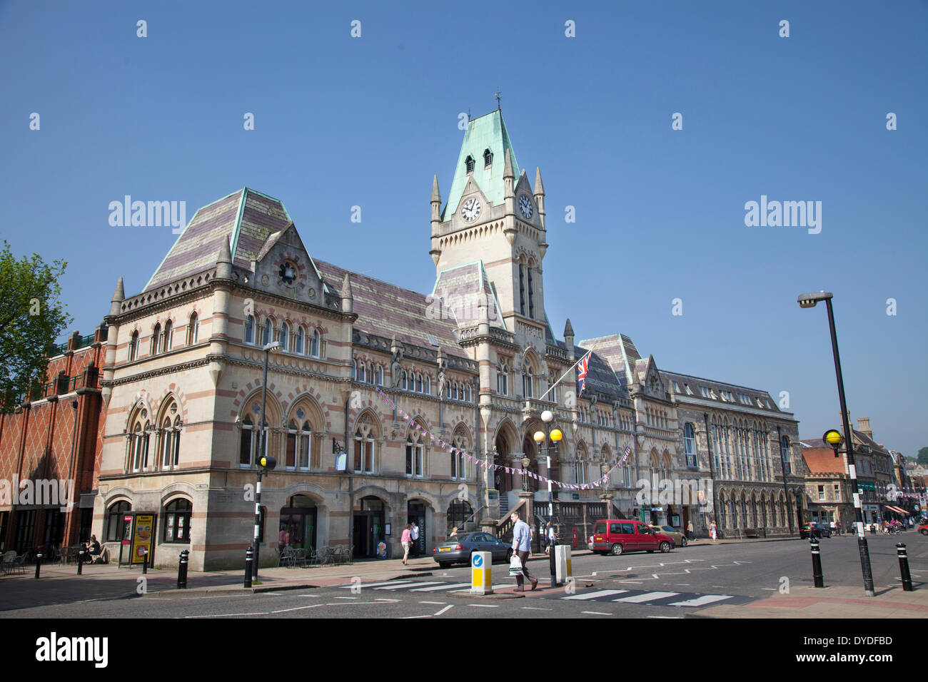 Esterno del Guildhall in Winchester. Foto Stock