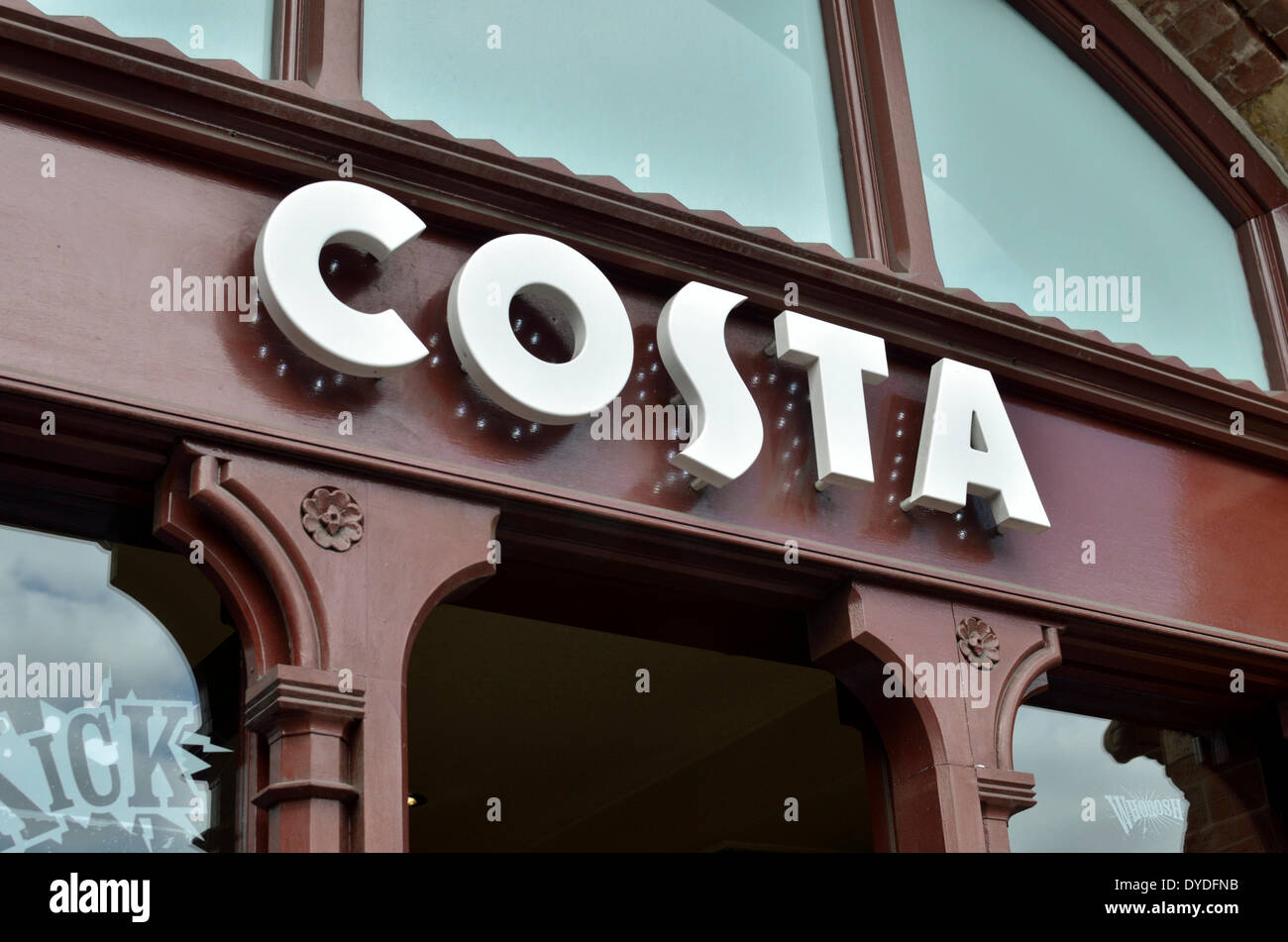 Costa Coffee bar esterno. Foto Stock