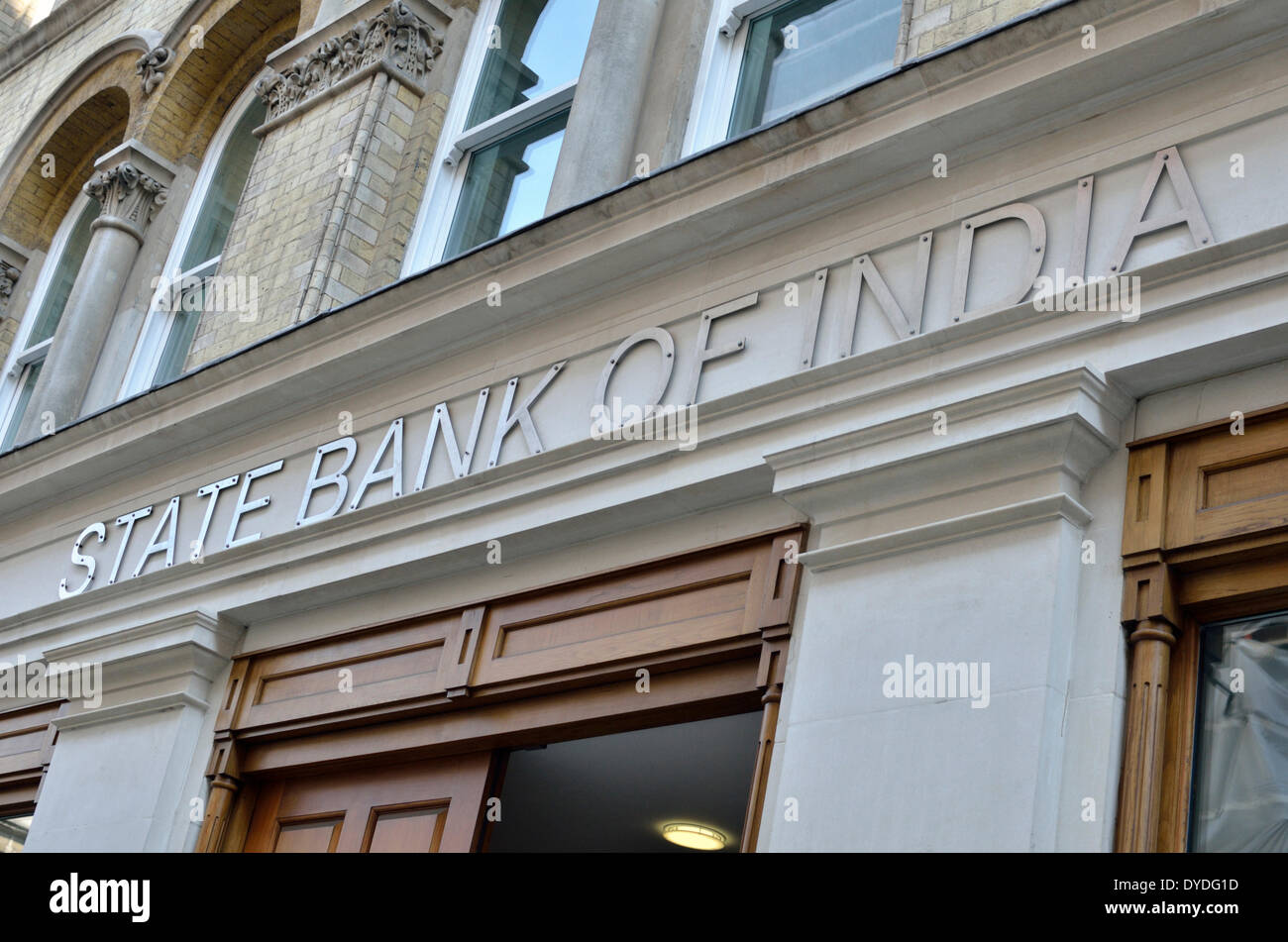 Banca dello stato dell India in King Street. Foto Stock