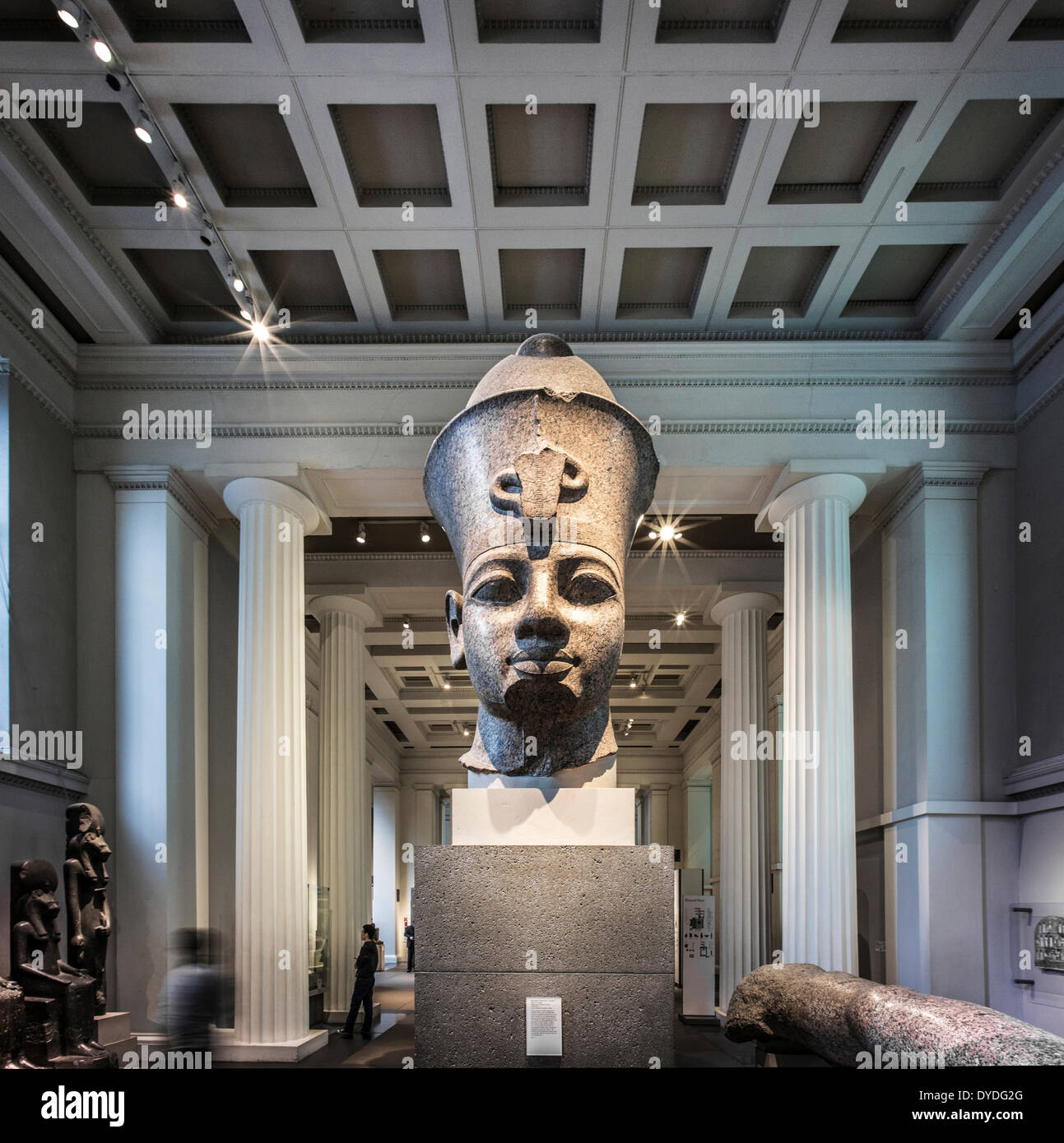 Un faraone egiziano nel British Museum. Foto Stock