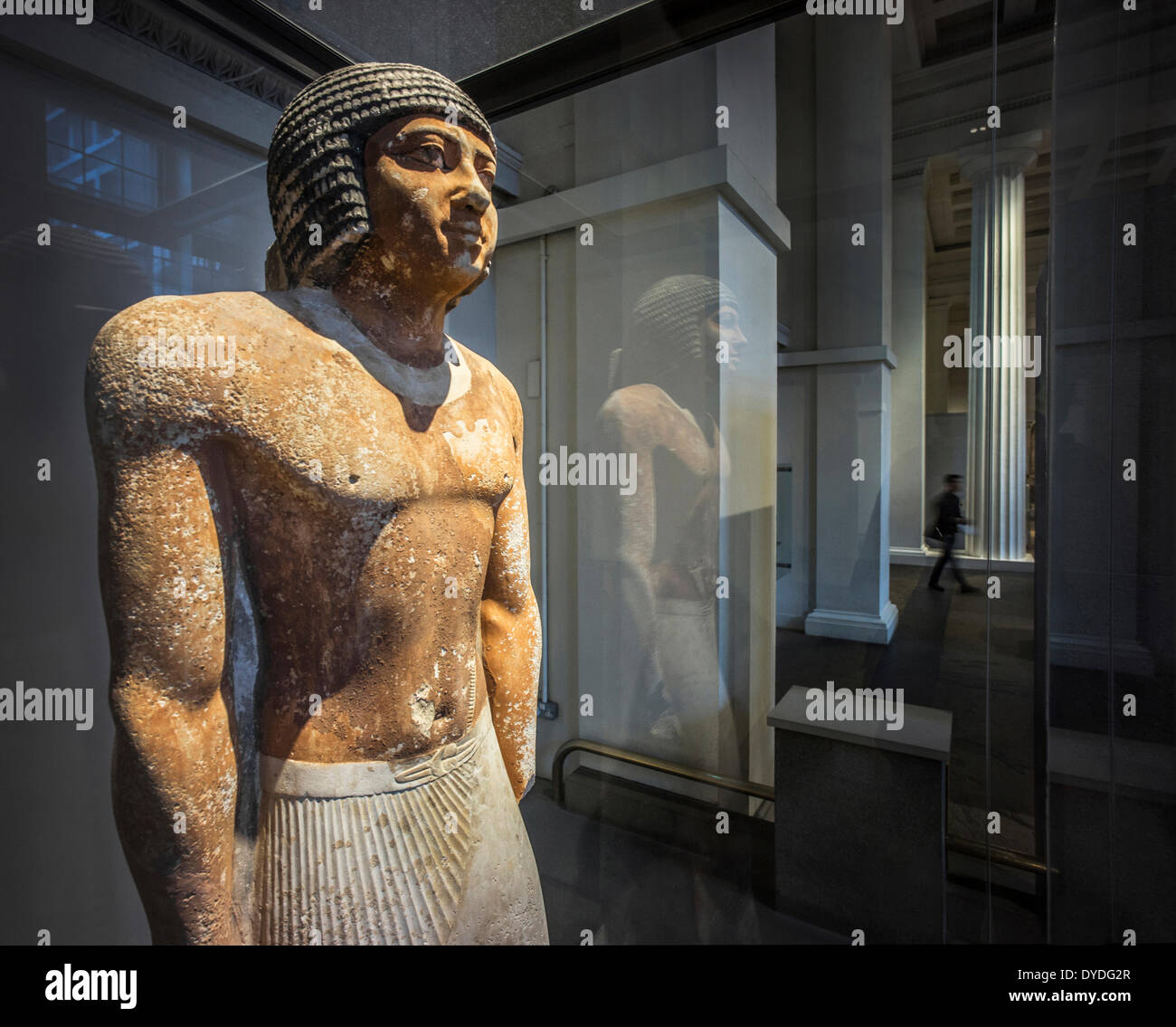 Un faraone egiziano nel British Museum. Foto Stock