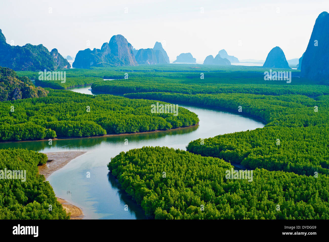 Thailandia, Phang Nga Bay, Ao Phang Nga national park Foto Stock