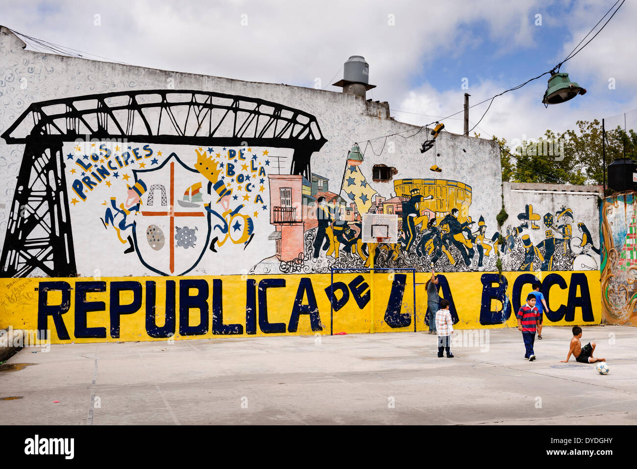 La Boca quartiere di Buenos Aires. Foto Stock