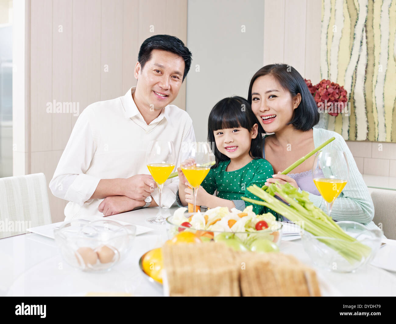 famiglia asiatica Foto Stock