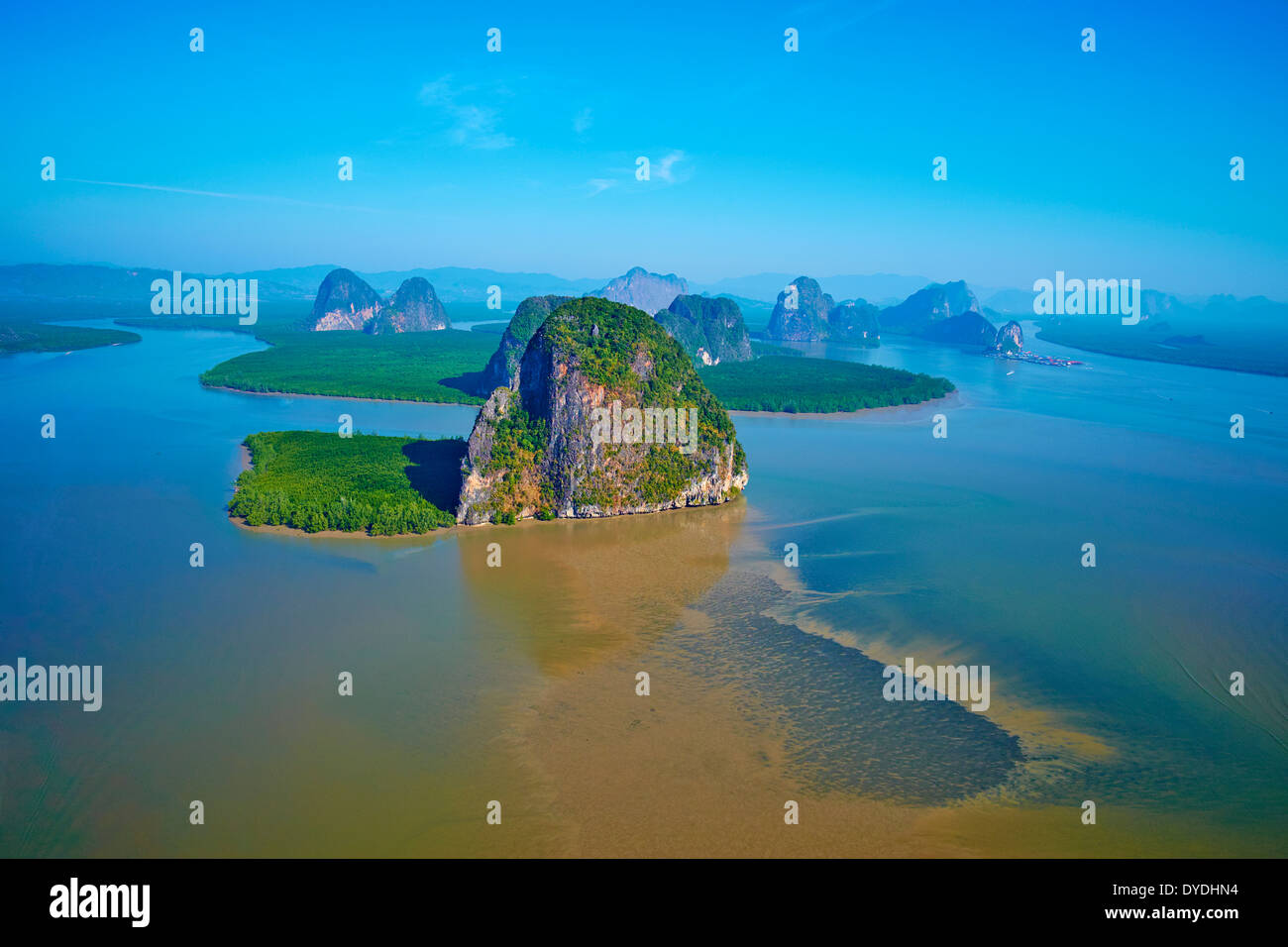 Thailandia, Phang Nga Bay, Ao Phang Nga national park Foto Stock