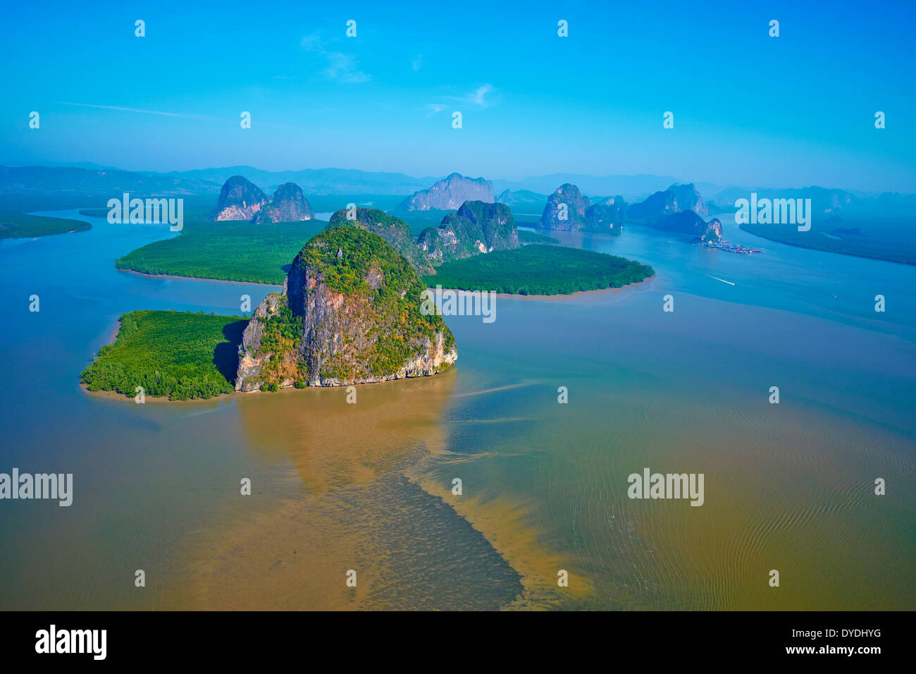 Thailandia, Phang Nga Bay, Ao Phang Nga national park Foto Stock