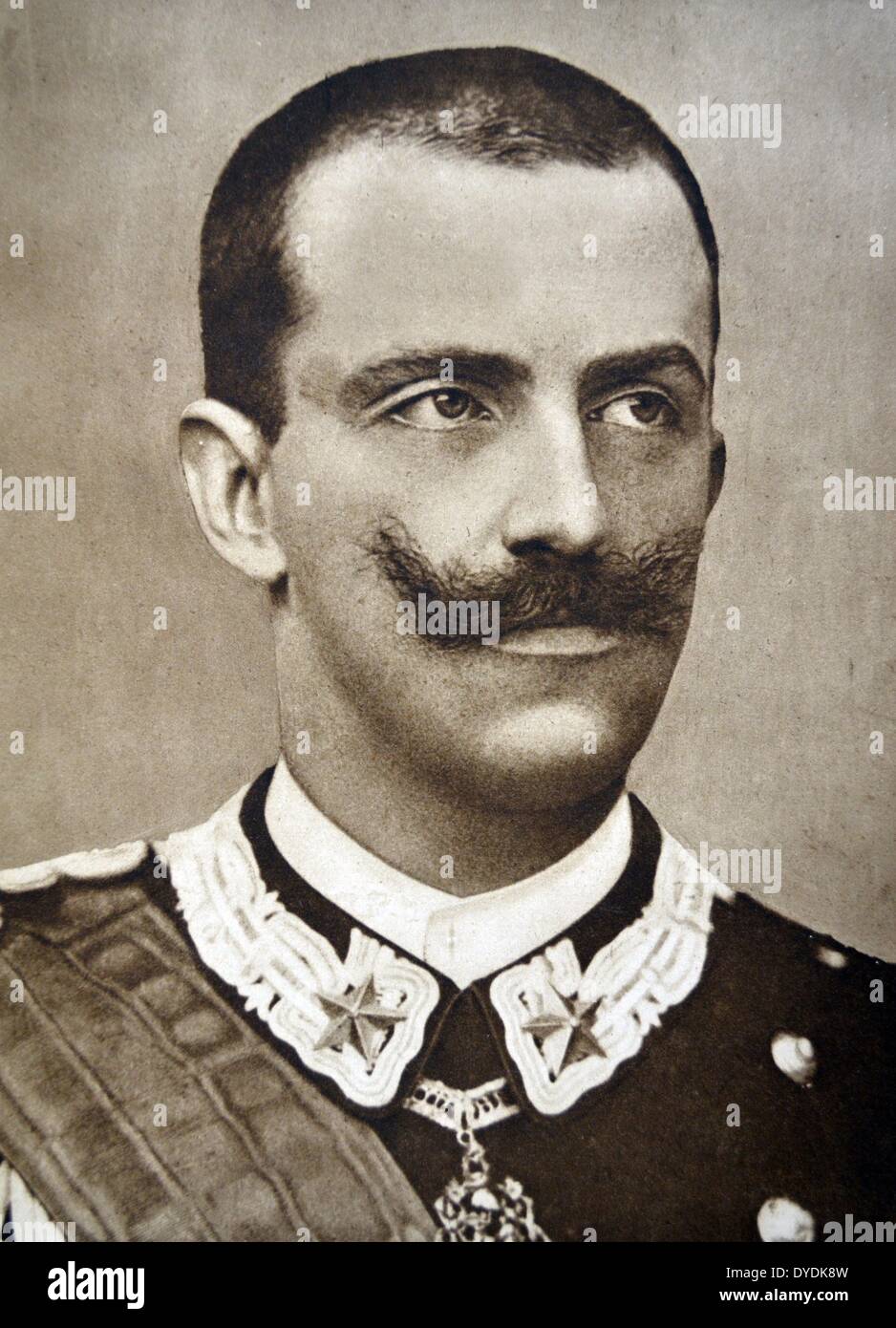Victor Emmanuel III (1869 - 1947), re d'Italia (29 luglio 1900 - 9 Maggio 1946). Foto Stock