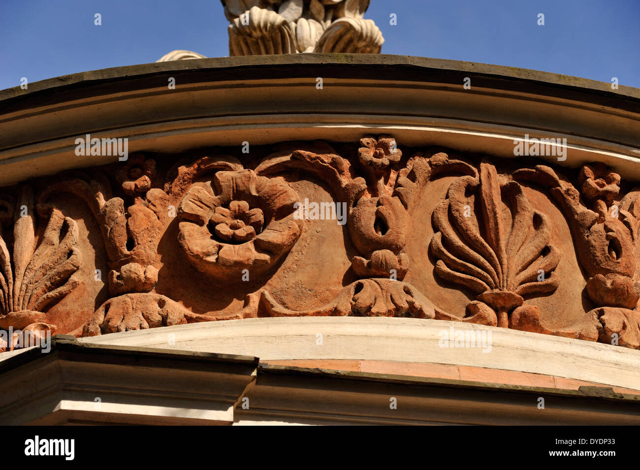 Italia, Roma, Oratorio di San Giovanni in Oleo, fregio Borromini (XVII secolo) Foto Stock