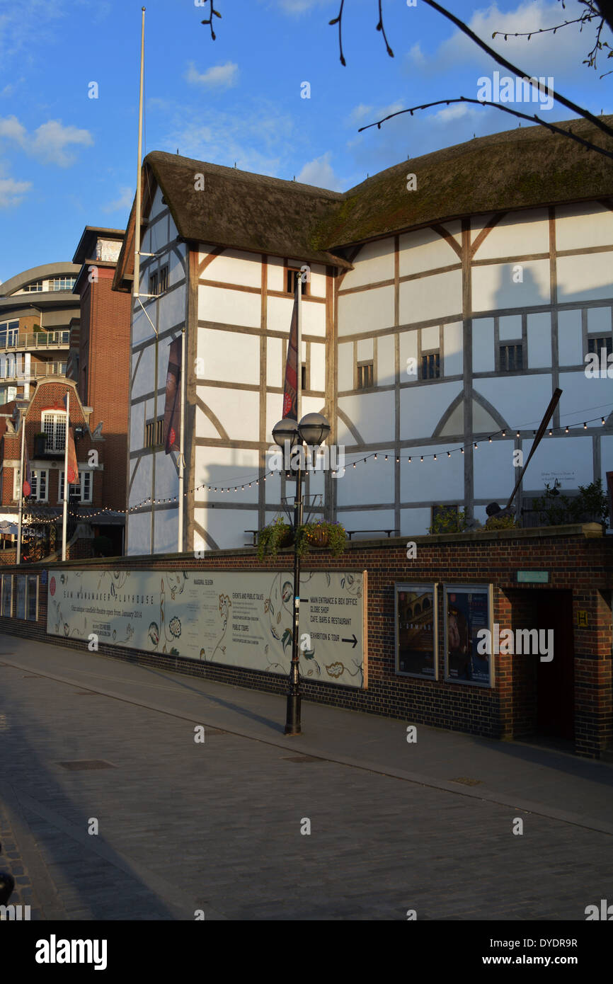 Shakespeare Globe Theatre di Londra, Inghilterra Foto Stock