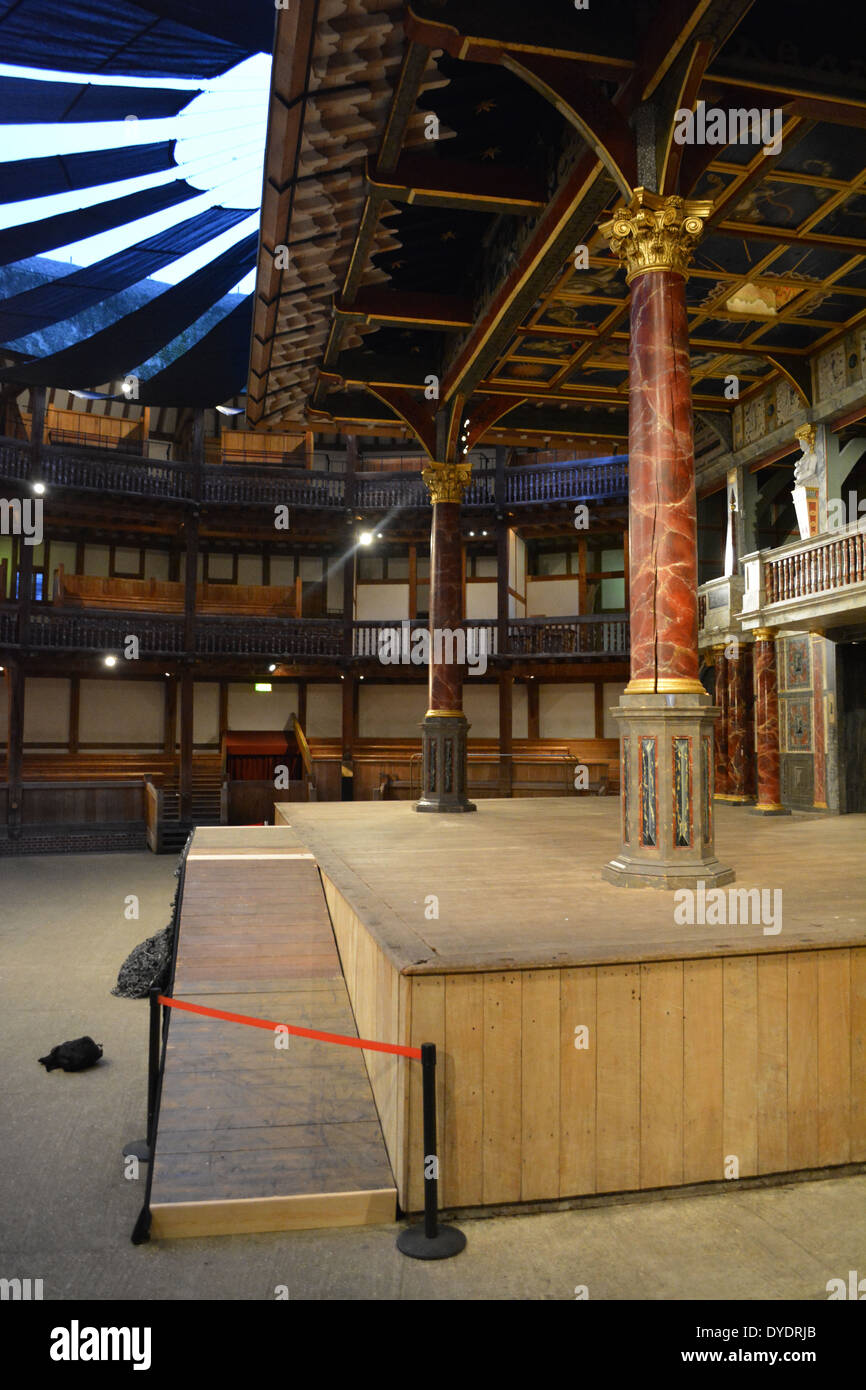 Shakespeare Globe Theatre di Londra, Inghilterra Foto Stock