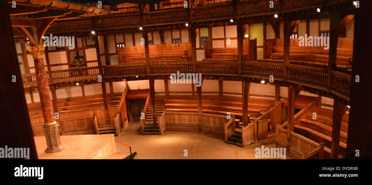 Shakespeare Globe Theatre di Londra, Inghilterra Foto Stock