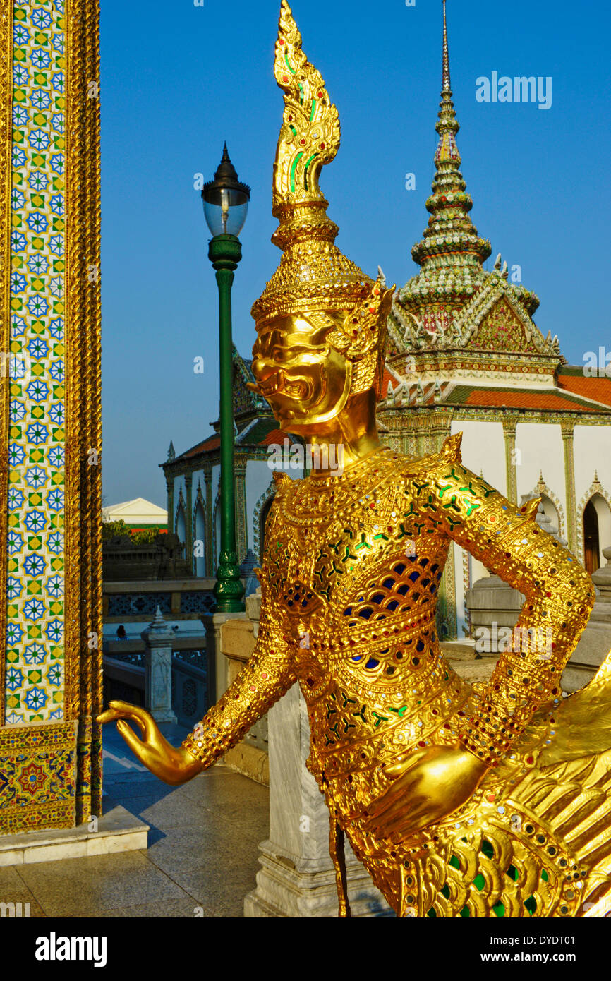Thailandia, Bangkok, Wat Phra Kaew all'interno del Royal Palace Foto Stock