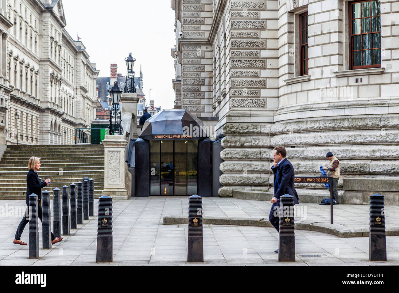 Churchill War Rooms - Il Cabinet War Rooms del governo britannico durante la Guerra Mondiale 2, Horse Guards Road, London, Regno Unito Foto Stock