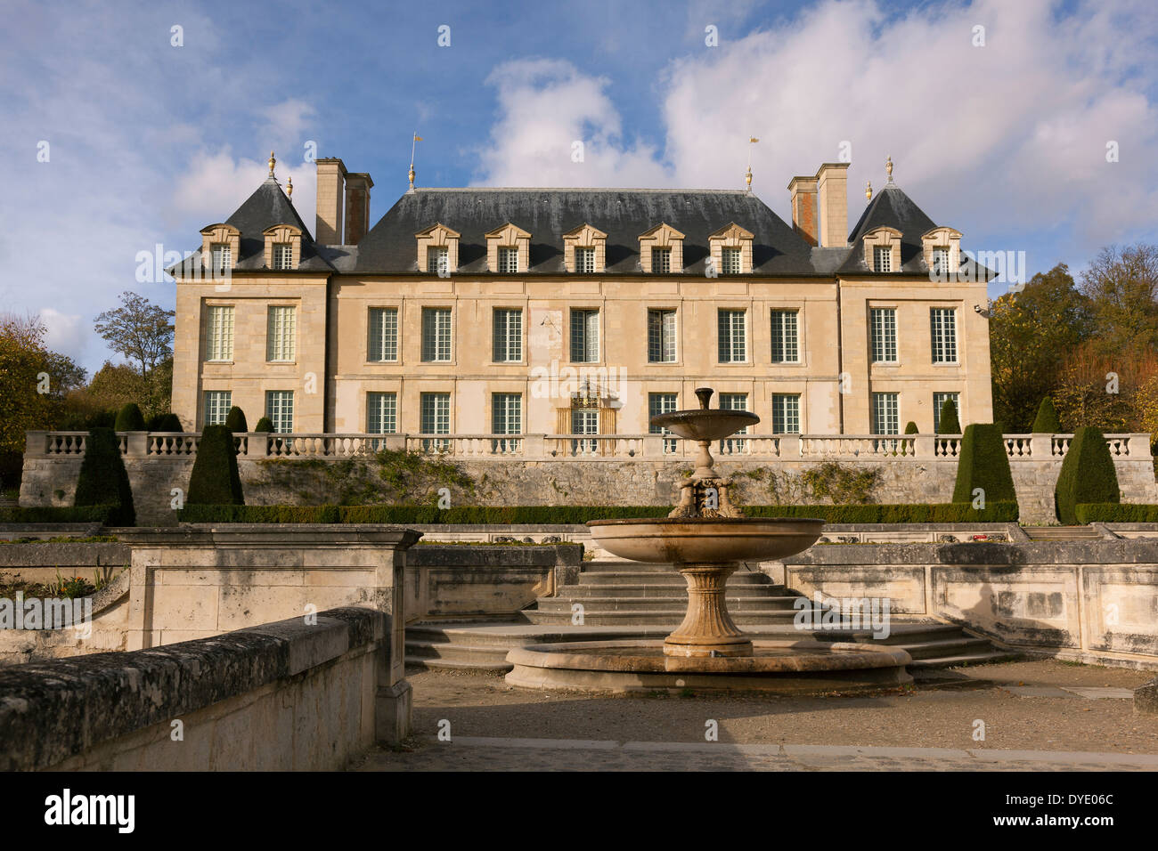 Castello di Auvers-sur-Oise, Val-d'Oise, Francia Foto Stock