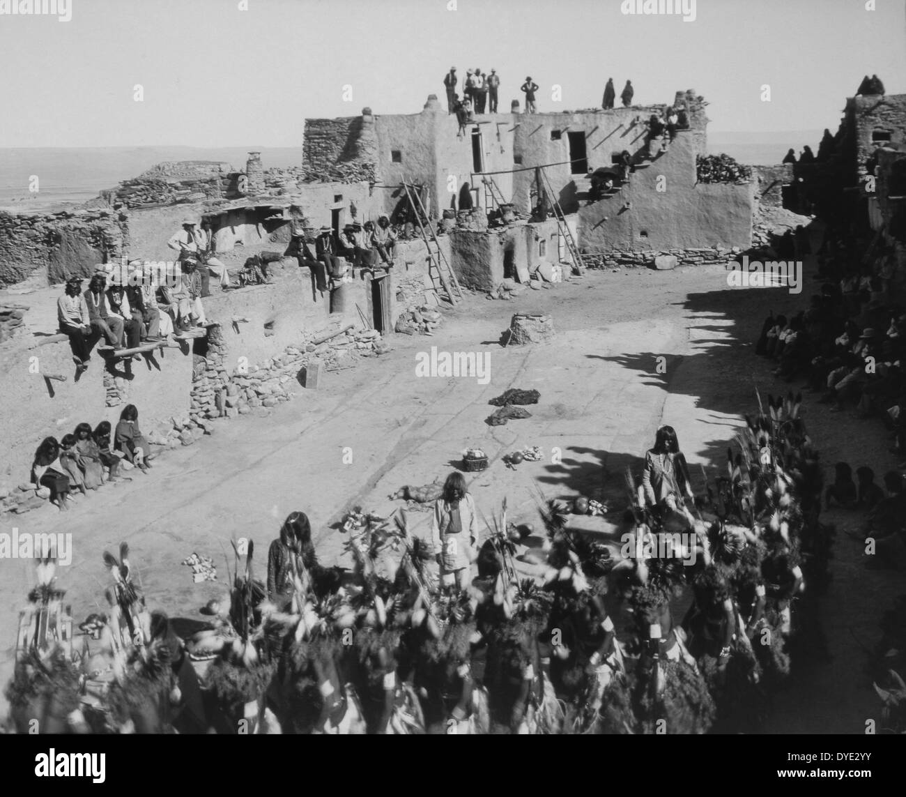 Niman Kachina danza, Supawlavi, Hopi Village, Arizona, USA, 1900 Foto Stock