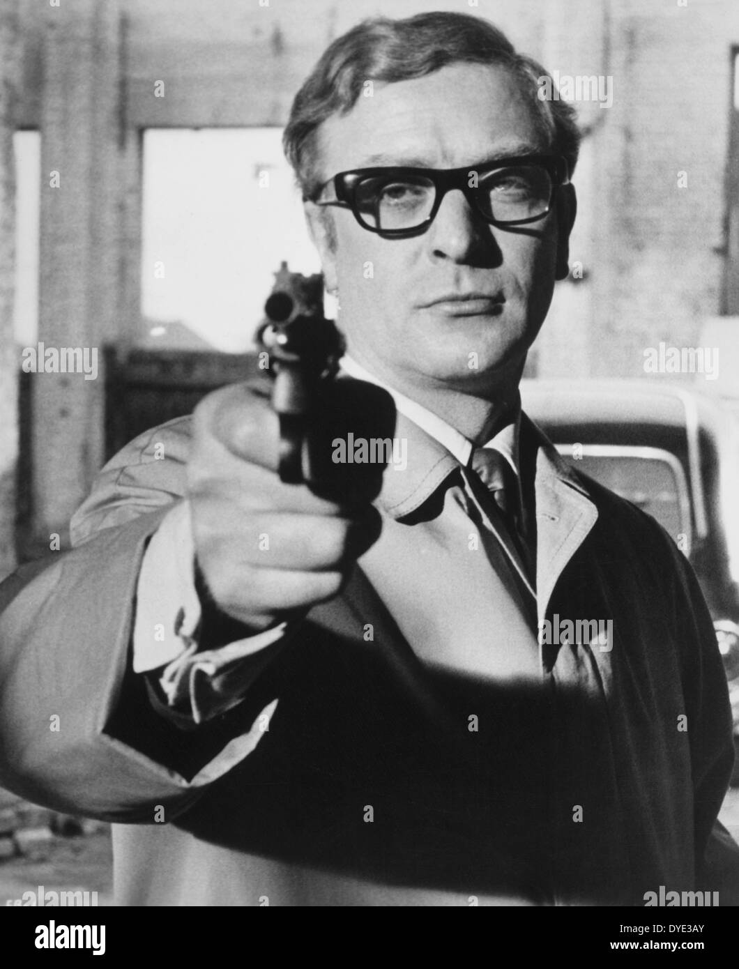 Michael Caine, sul set del film "funerale a Berlino', 1966 Foto Stock