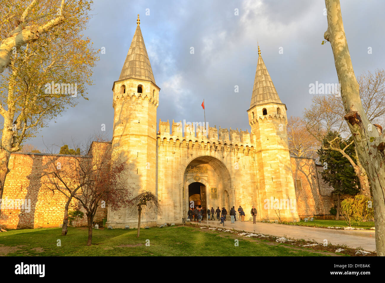 Gate di Salutation Palazzo Topkapi ad Istanbul in Turchia Foto Stock