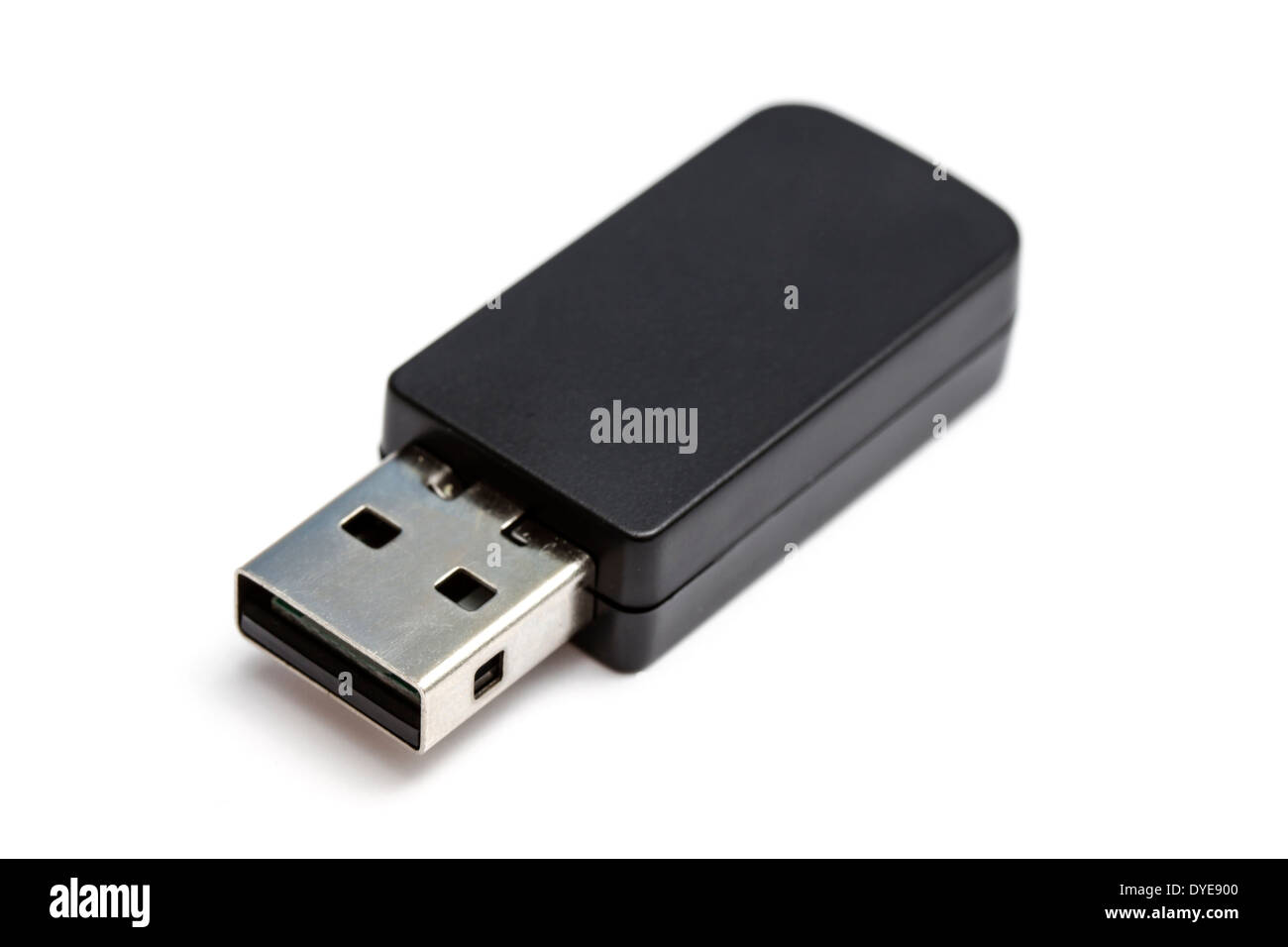 Memory stick USB isolato su sfondo bianco Foto Stock