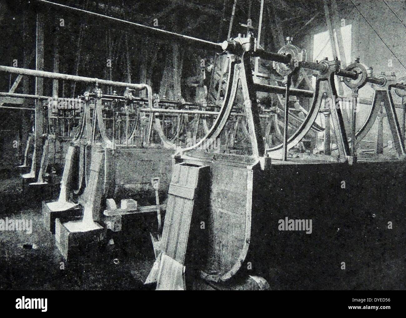 Lavanderia con servizio lavanderia vasche da bagno. La Norvegia. Datata 1890 Foto Stock