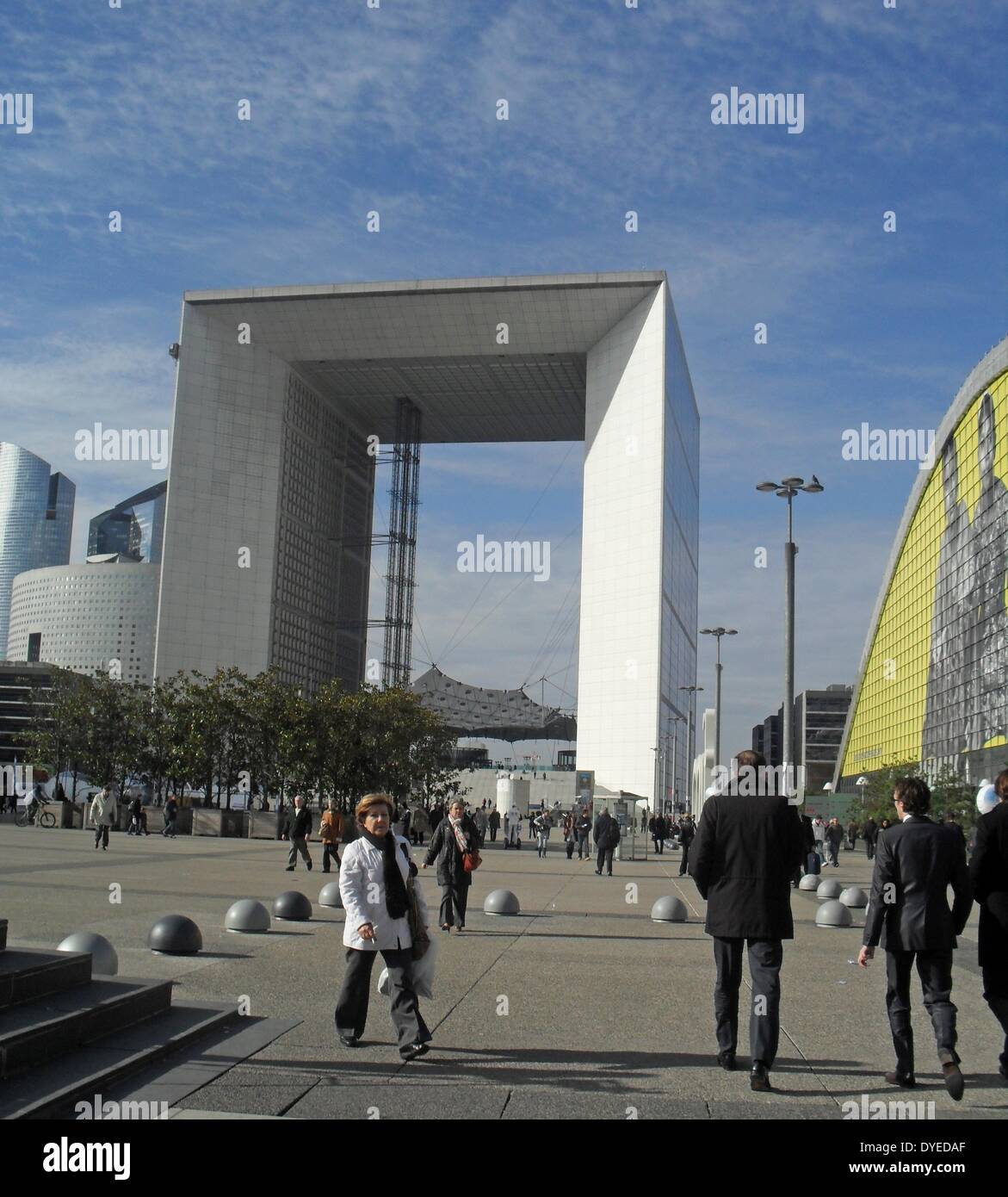 Grande Arche 1989. Un monumento e la costruzione nel quartiere degli affari di Francia. Inoltre riferito a come l'Arche de la Defense. La Grande Arche © 2016 Johan Otto von Spreckelsen Foto Stock