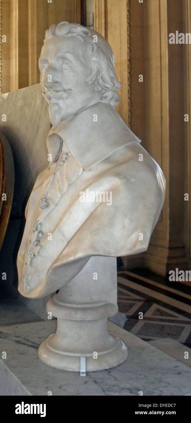 Busto in marmo del Cardinale Richelieu 1680. Gian Lorenzo Bernini. Foto Stock