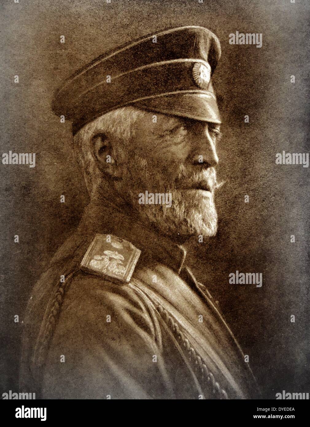 Ritratto del Granduca Nikolai (Nicholas) Nikolayevich Romanov di Russia (1856 - 1929). Generale dell'esercito russo. Datata 1890 Foto Stock