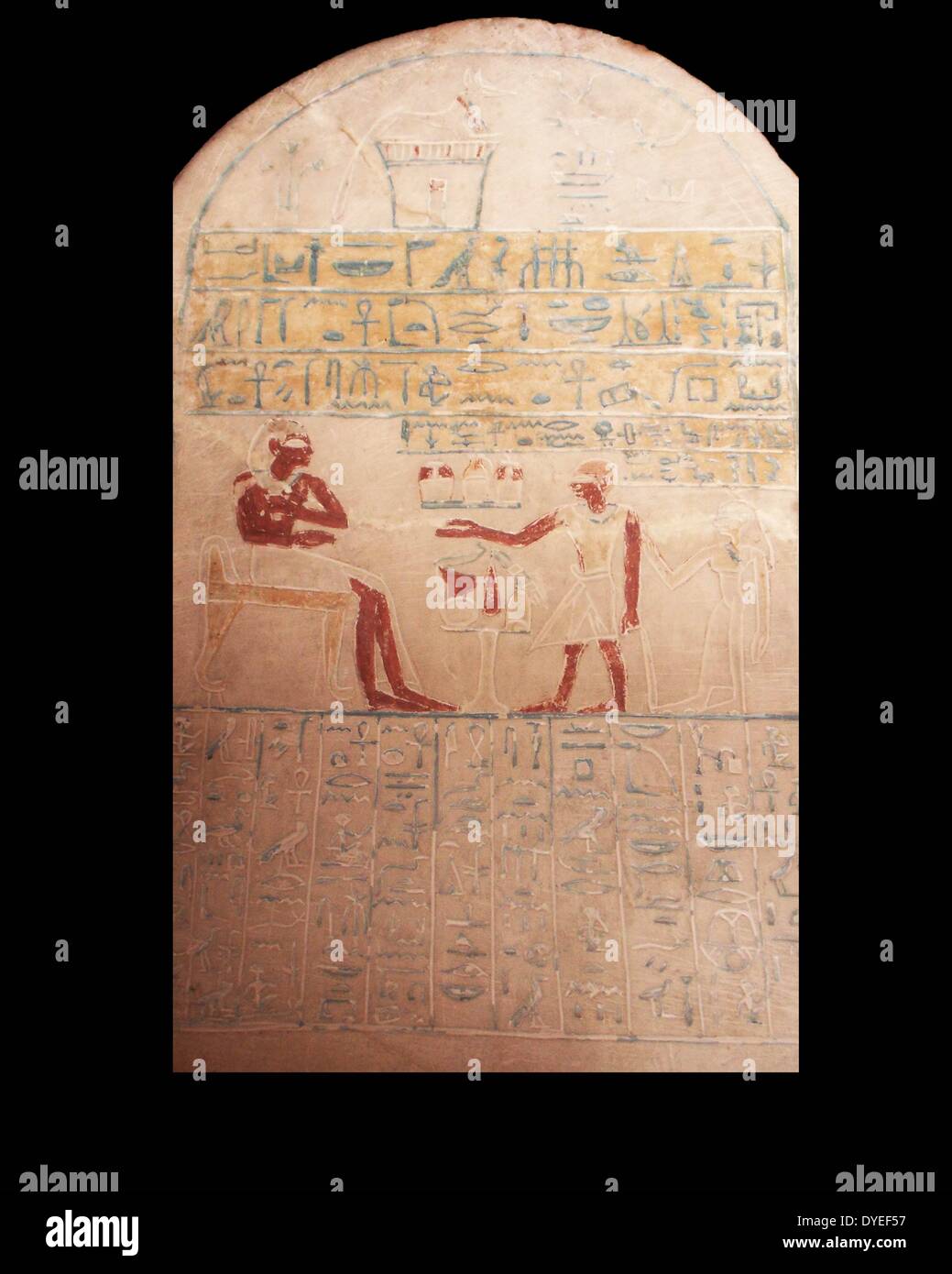 Stela di Ankhreni 1200 A.C. Foto Stock