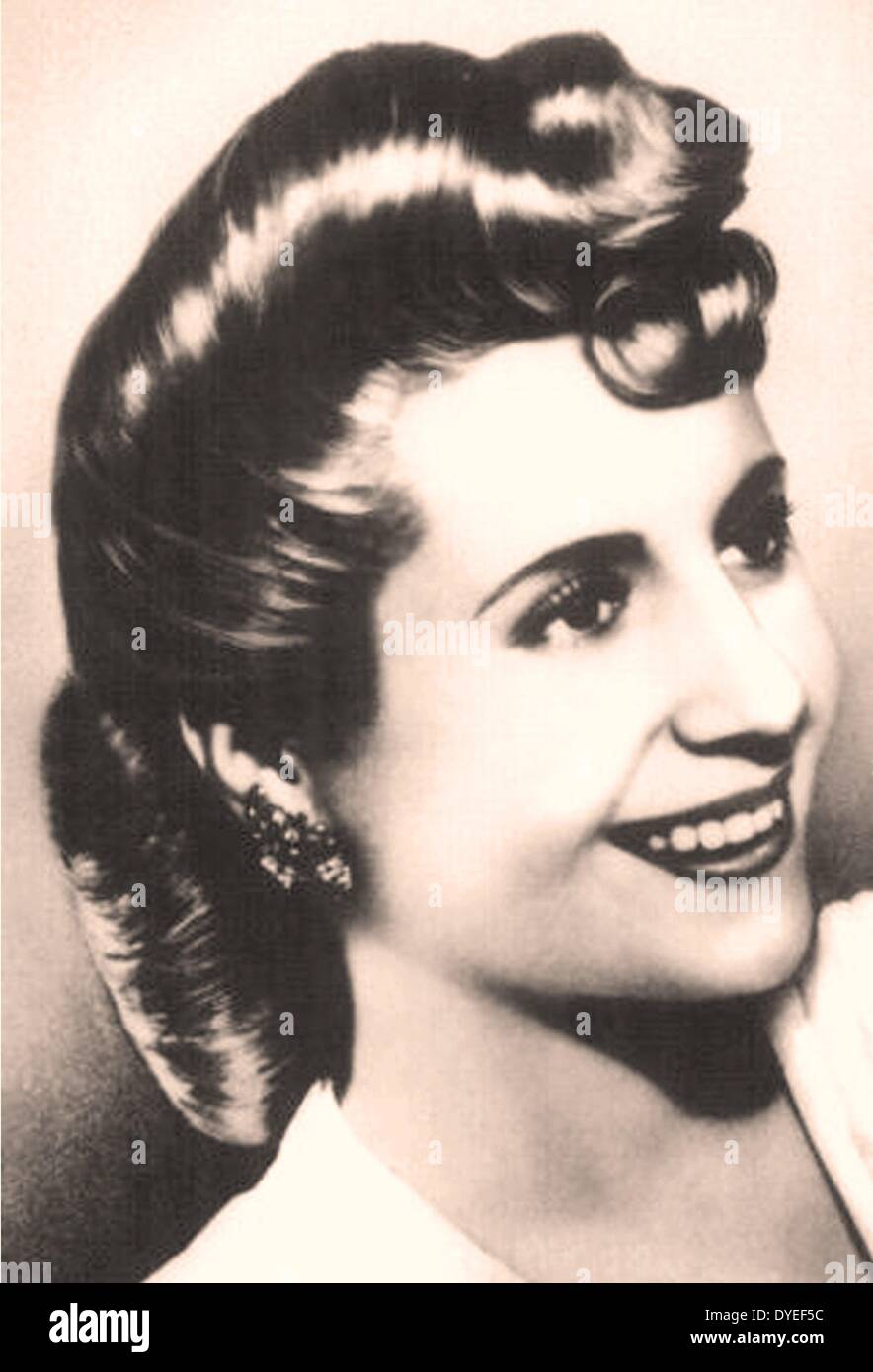 María Eva Duarte de Perón. Eva Perón 1941. La seconda moglie del presidente argentino Juan Perón. Ella ha anche servito come la prima donna di Argentina. Foto Stock