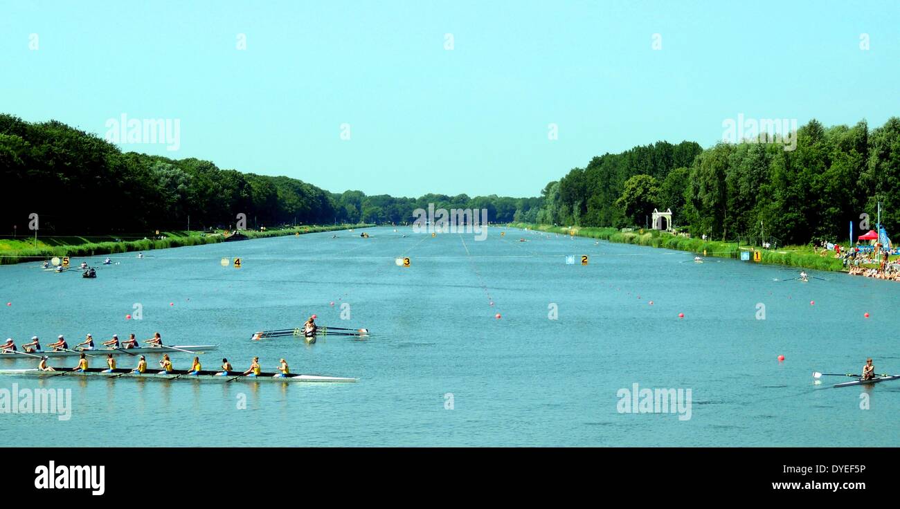 1930 Olimpico di canottaggio Lago 2013. Amsterdam Foto Stock