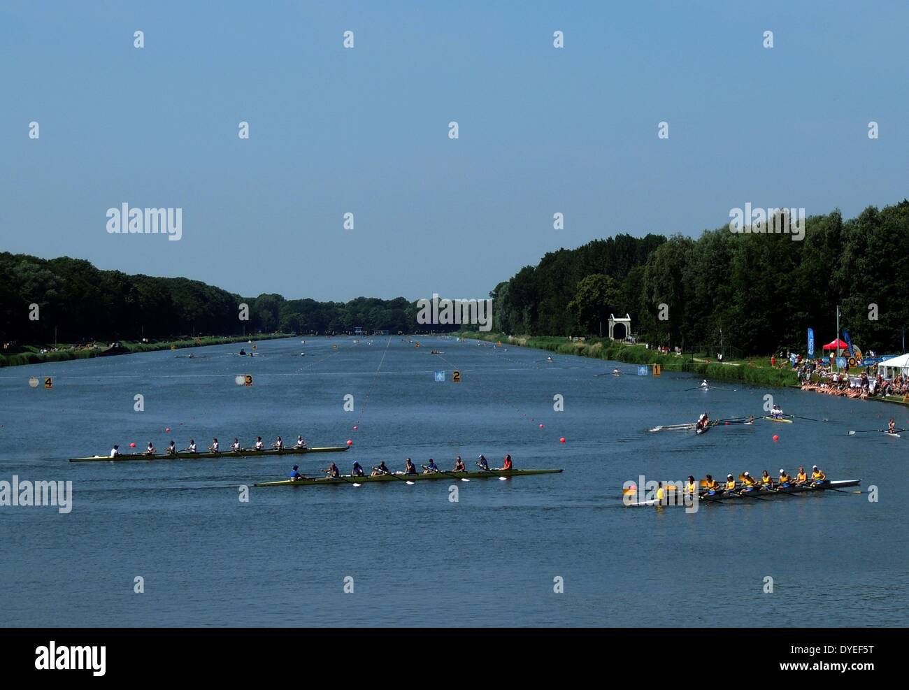 1932 Olimpico di canottaggio Lago 2013. Amsterdam Foto Stock